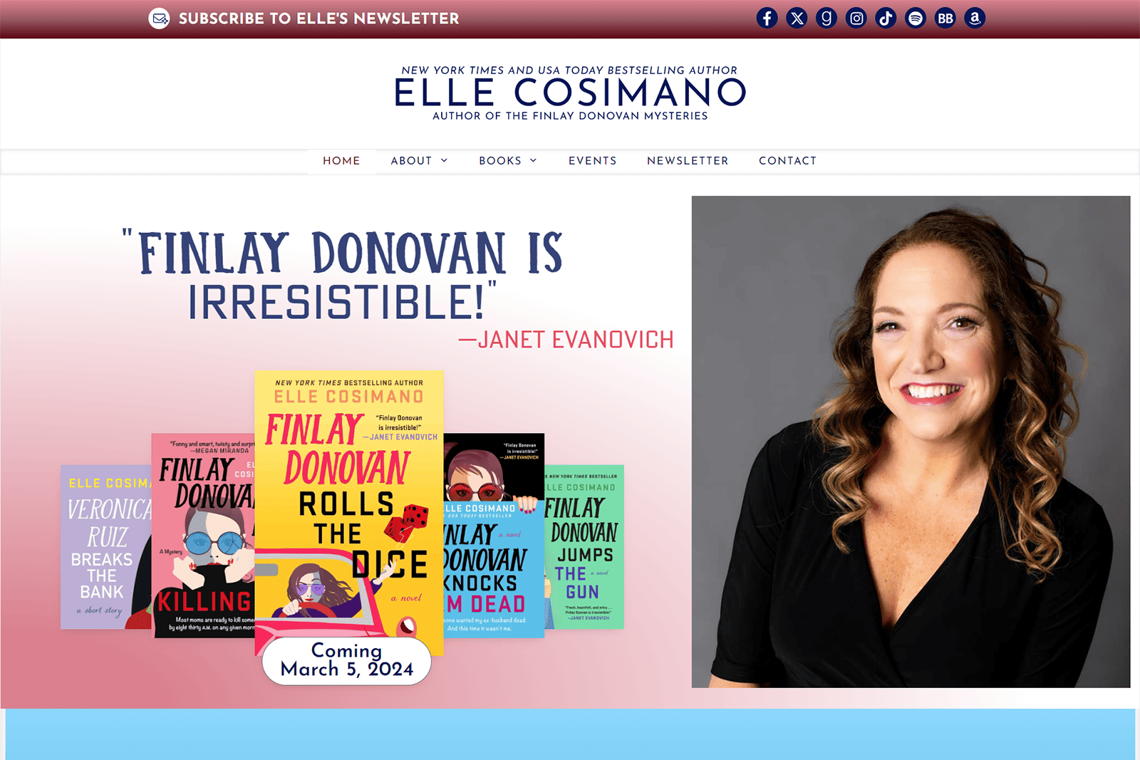 Elle Cosimano Homepage 2023